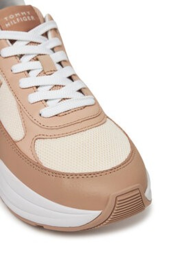 Tommy Hilfiger Sneakersy Th Chunky Runner FW0FW08474 Beżowy