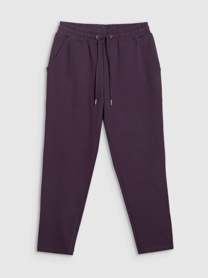 4F Spodnie dresowe damskie - fioletowe M