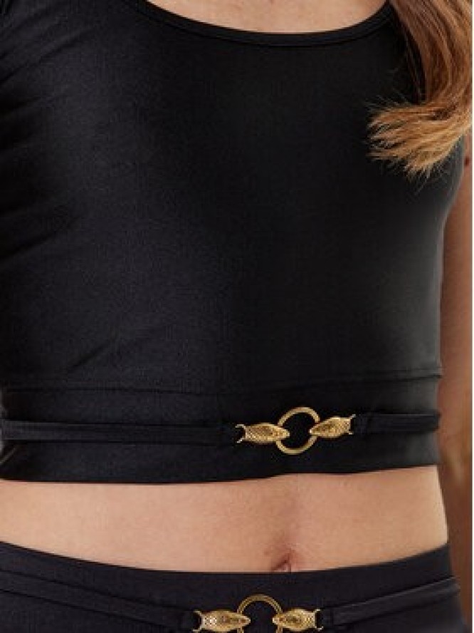 Just Cavalli Top 78PAM2A6 Czarny Slim Fit