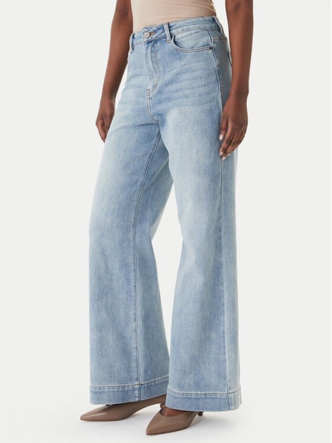 Eleh Jeansy EL112 Niebieski Wide Leg