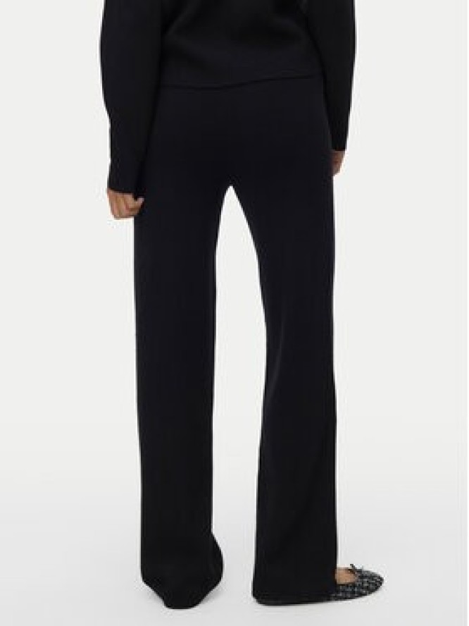 Vero Moda Spodnie dzianinowe Gold 10337637 Czarny Loose Fit