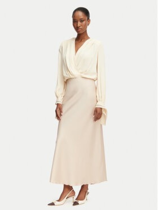 Rinascimento Spódnica maxi CFC0128467003 Beżowy Regular Fit