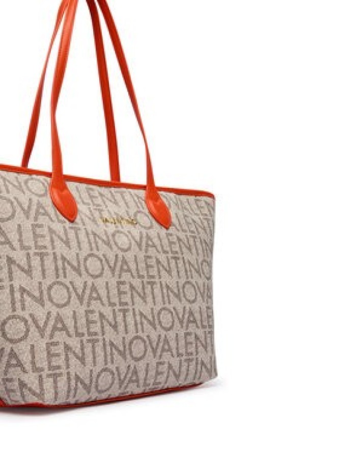 Valentino Torebka Logo VBSA1F02 Beżowy