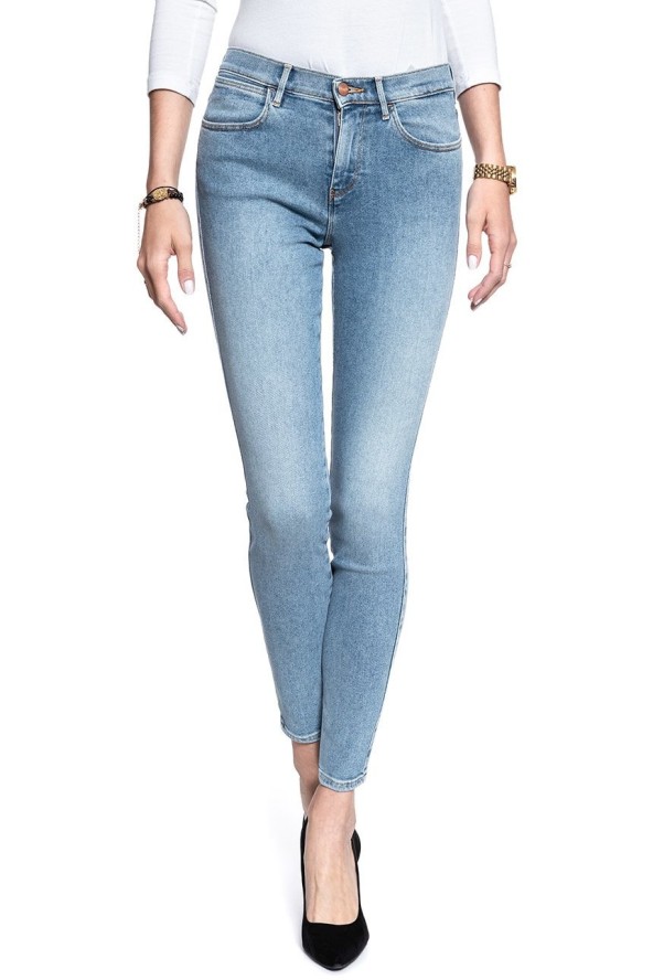 WRANGLER HIGH SKINNY BLUE POWDER W27HFS15L 112128076