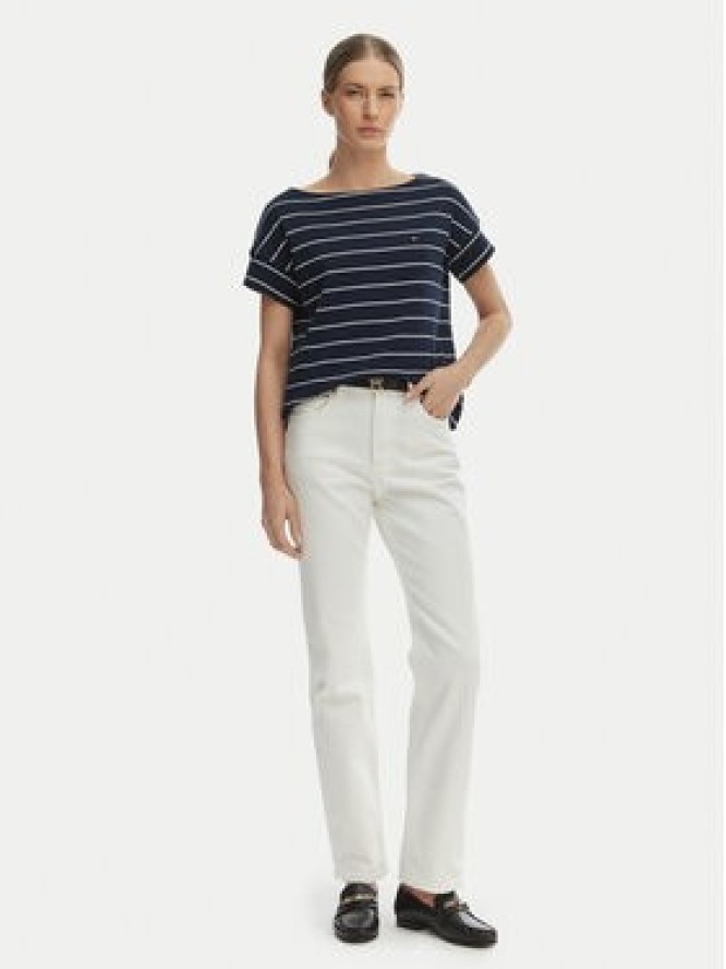 Tommy Hilfiger T-Shirt WW0WW49723 Granatowy Loose Fit