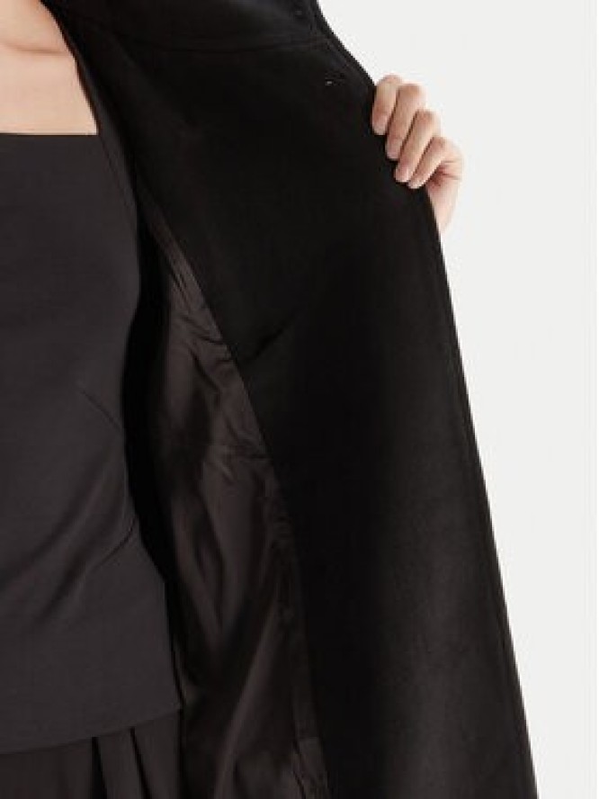 Bardot Płaszcz wełniany Enzo 60087JB Czarny Oversize