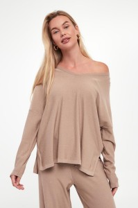 Sweter damski z cekinami JOSEPH RIBKOFF