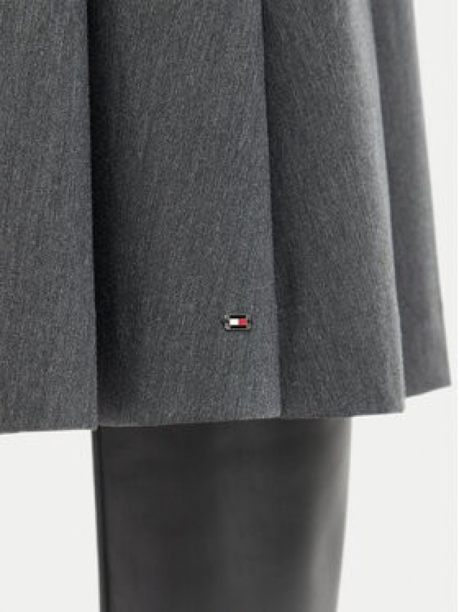 Tommy Hilfiger Spódnica plisowana WW0WW51588 Szary ciemny Regular Fit