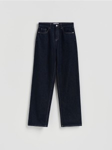 Jeansy regular - granatowy