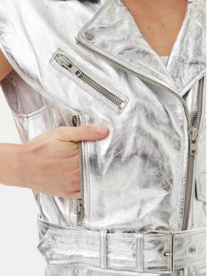 Serge Pariente Bezrękawnik Stef Szary Regular Fit