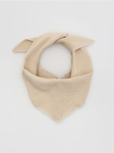 Szalik z dodatkiem wełny - złamana biel