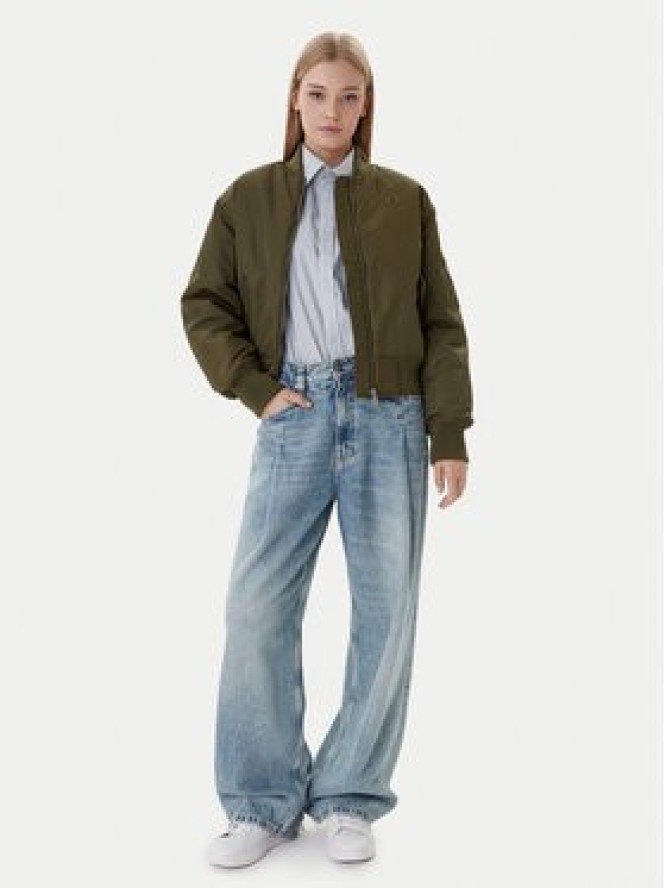 Tommy Jeans Kurtka bomber Essential DW0DW22046 Zielony Regular Fit