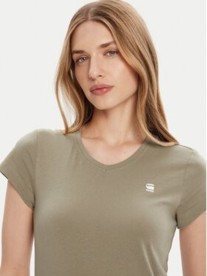 G-Star Raw T-Shirt Eyben D24533-4107 Zielony Slim Fit