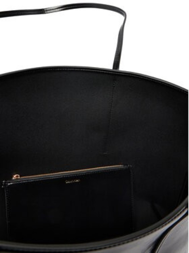 Calvin Klein Torebka Foil Logo Glossy LV04F3537G Czarny