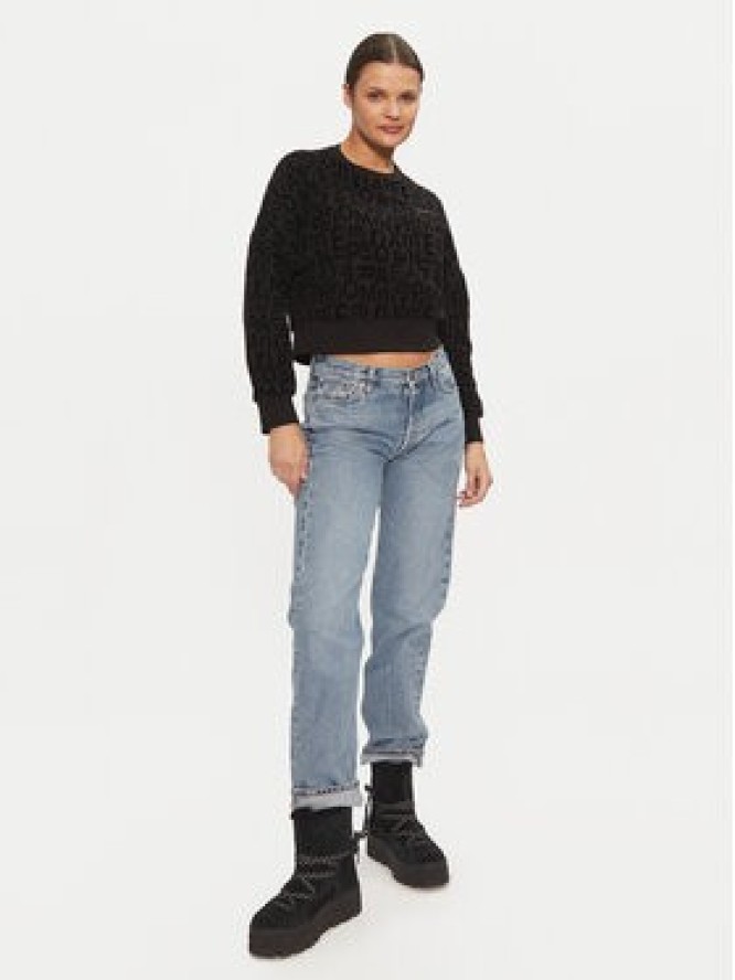 EA7 Emporio Armani Bluza 7W000002 AF10195 UC001 Czarny Relaxed Fit