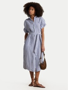 Polo Ralph Lauren Sukienka koszulowa 211965843002 Niebieski Regular Fit