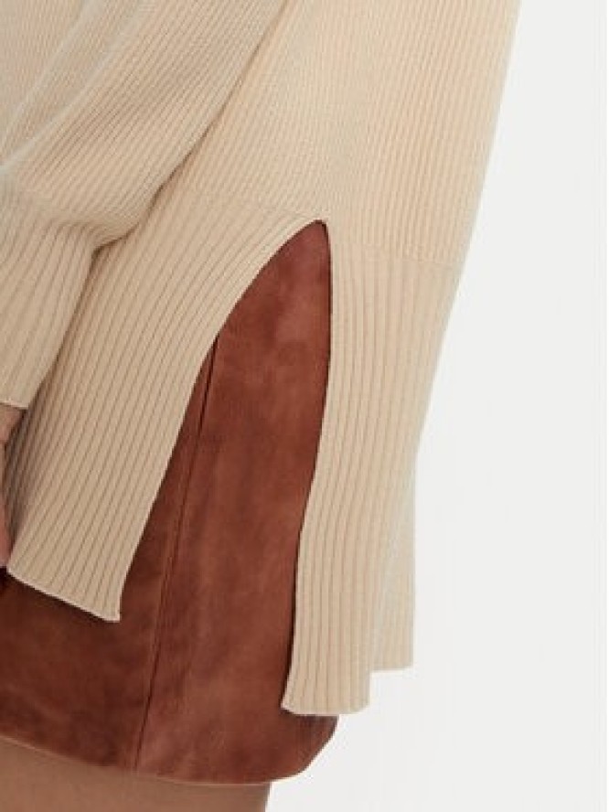 Kontatto Sweter 3M0128 Beżowy Relaxed Fit