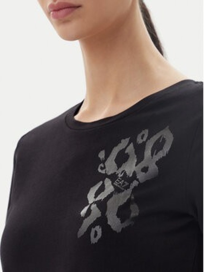 EA7 Emporio Armani T-Shirt 7W000133 AF10373 UC001 Czarny Regular Fit