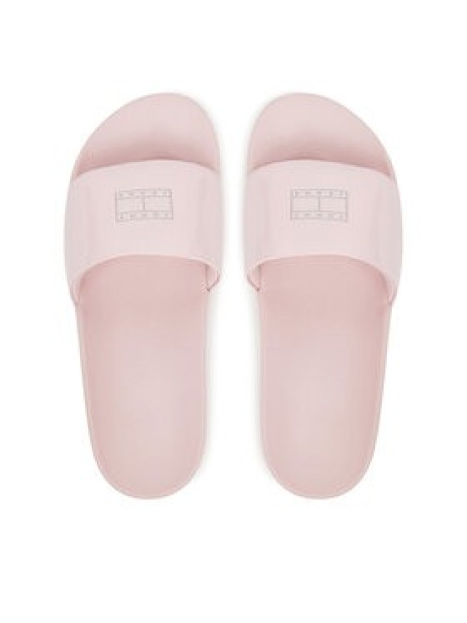 Tommy Jeans Klapki Flag Pool Slide Patent EN0EN02901 Różowy