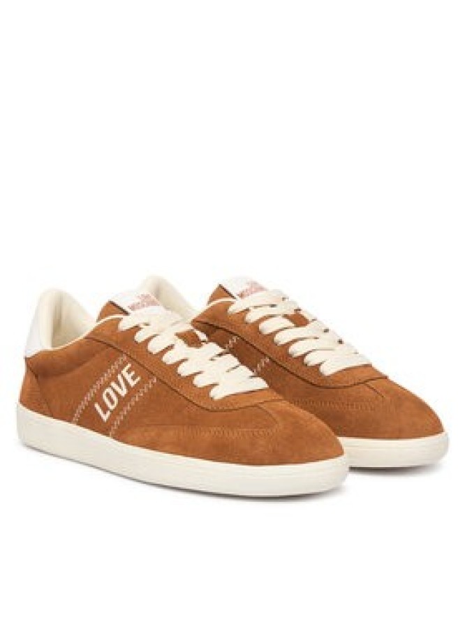 LOVE MOSCHINO Sneakersy JA15272G1PIG0210 Brązowy jasny
