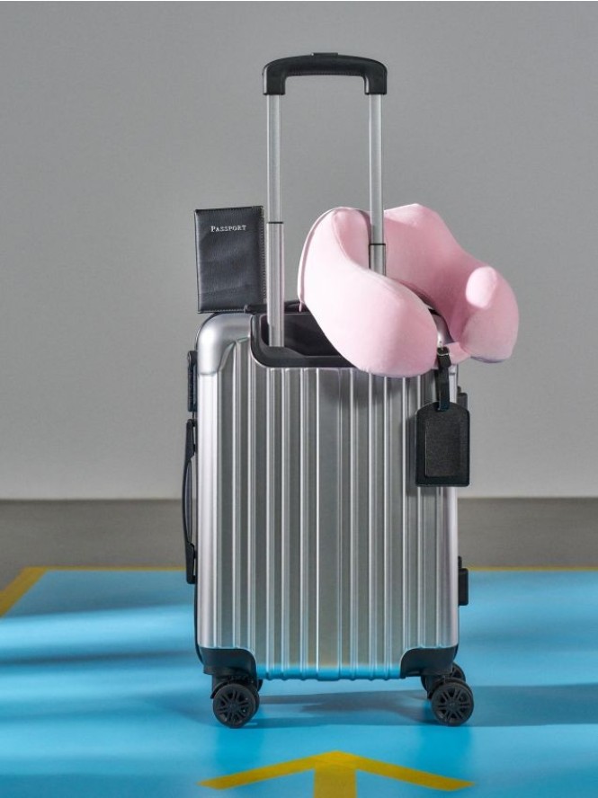 Walizka podróżna - srebrny