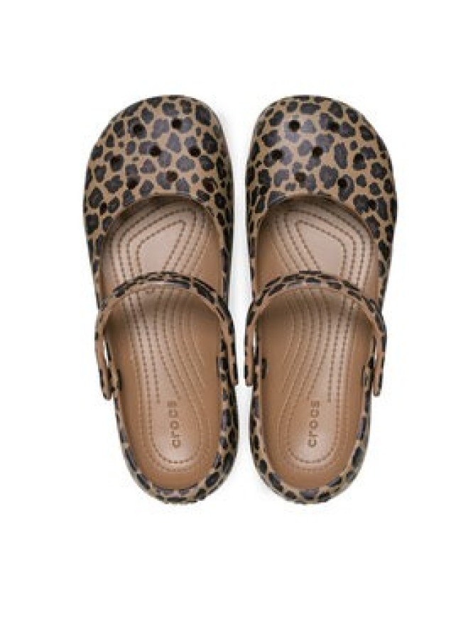 Crocs Baleriny Classic Animal Ballet 212478 Brązowy