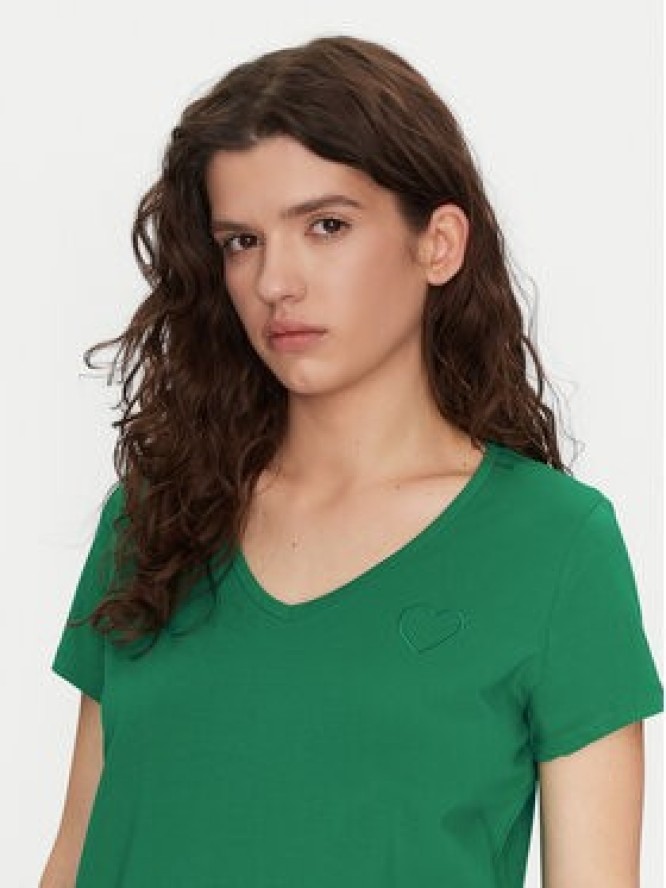 Pieces T-Shirt New Billy 17102921 Zielony Regular Fit