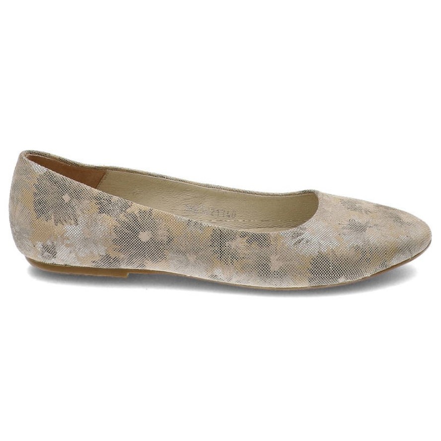 Baleriny damskie Baldaccini, wsuwane i na płaskiej podeszwie, szare, 786500-Spirit-E