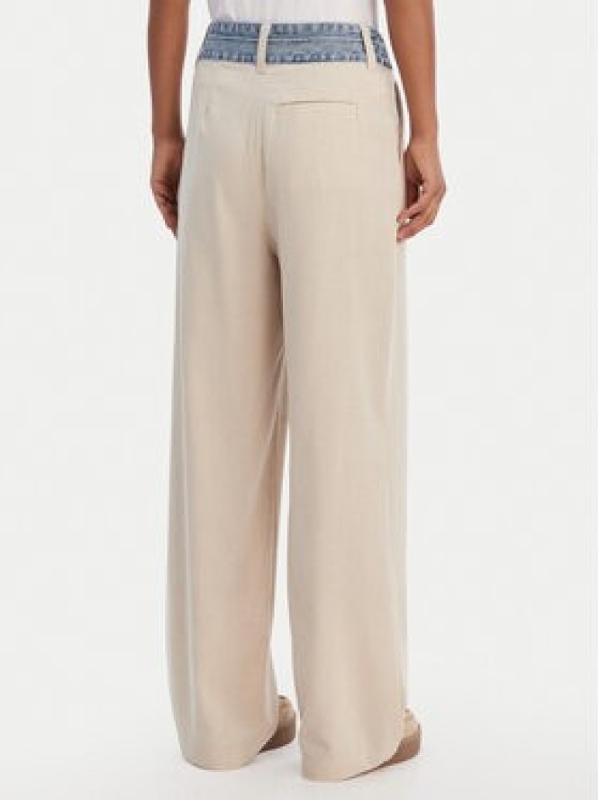 Desigual Spodnie materiałowe 26SWPW28 Beżowy Regular Fit