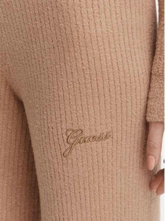 Guess Spodnie dzianinowe O6BB01 Z1147 Brązowy Regular Fit