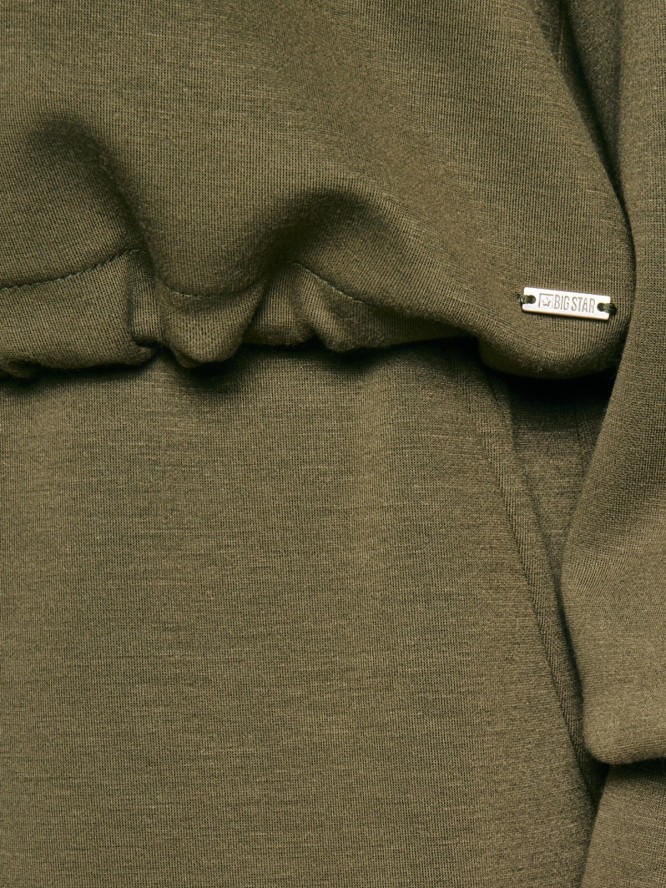bluza damska z wiskozy khaki lunara 303