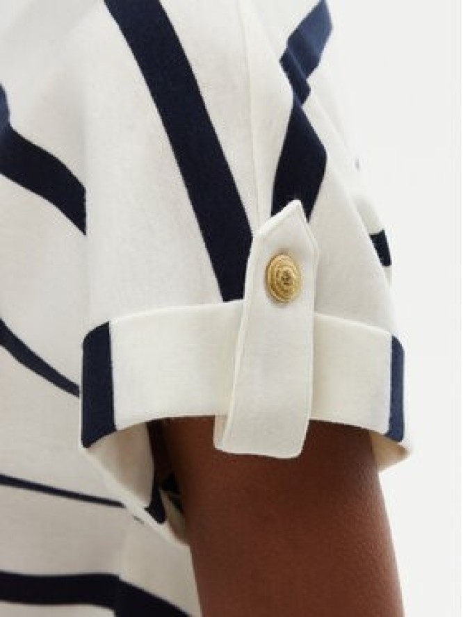 Tommy Hilfiger T-Shirt Gold Button WW0WW45628 Granatowy Regular Fit