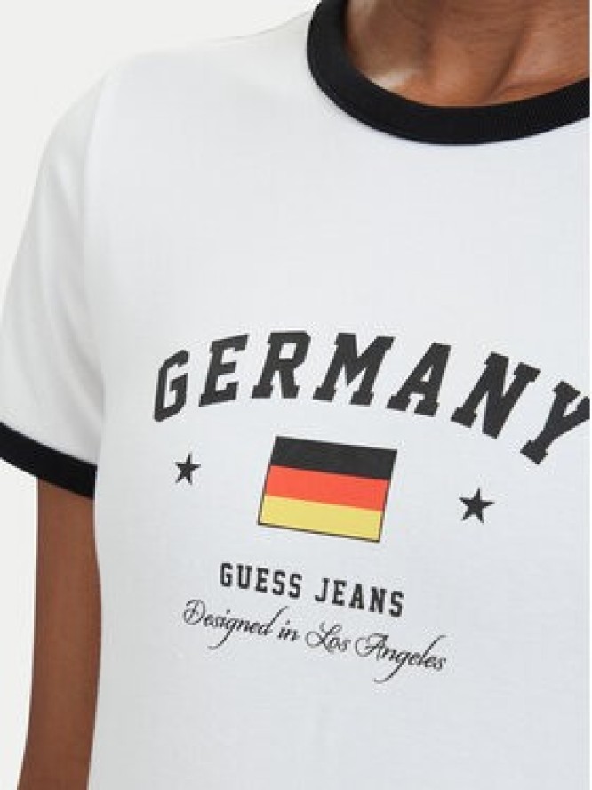 Guess Jeans T-Shirt W6YI16 K3995 Biały Slim Fit