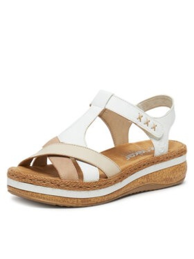 Rieker Sandały V0919-80 Biały