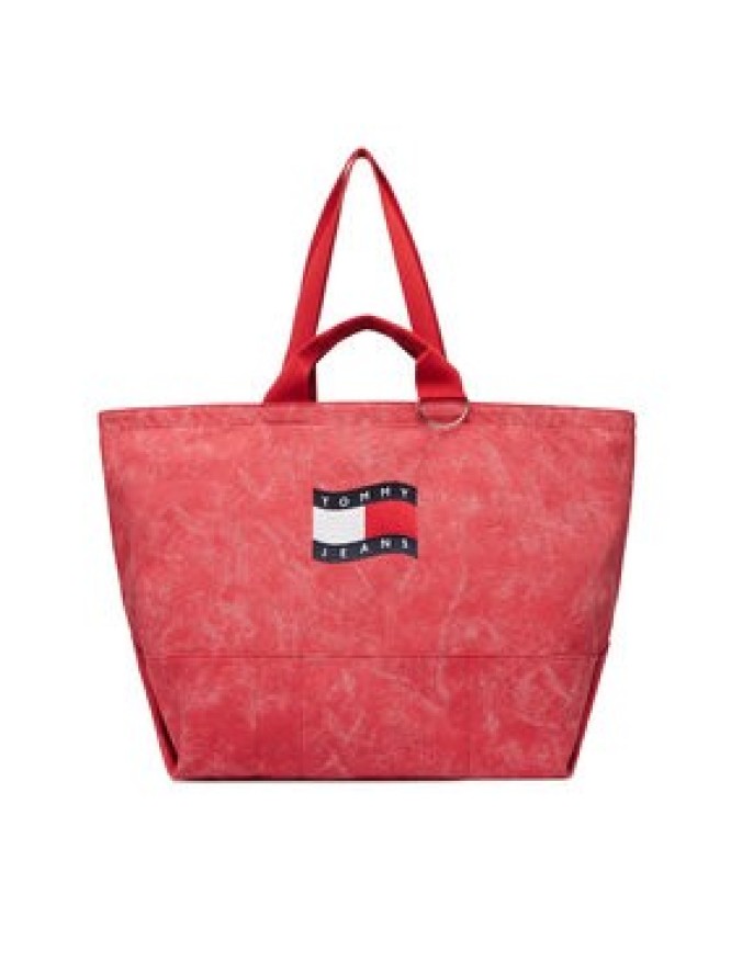 Tommy Jeans Torebka Tjw Wave Flag Med Tote AW0AW18466 Koralowy
