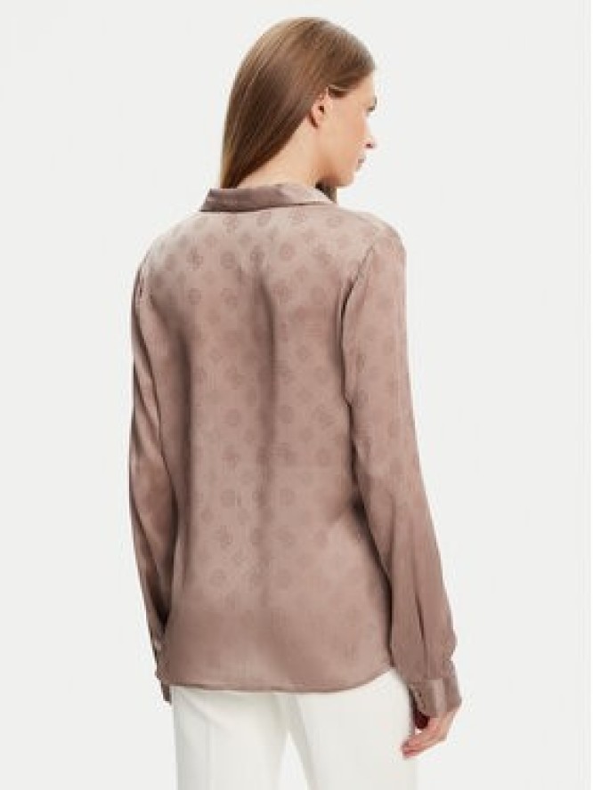 Guess Koszula W5YH1A WHCR2 Beżowy Regular Fit