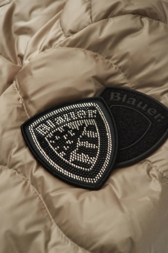 BLAUER Beżowa kurtka damska Aldie Short Jackets, Rozmiar M