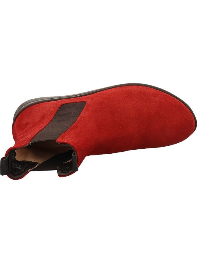 Think! Skórzane sztyblety w kolorze czerwonym rozmiar: 40,5