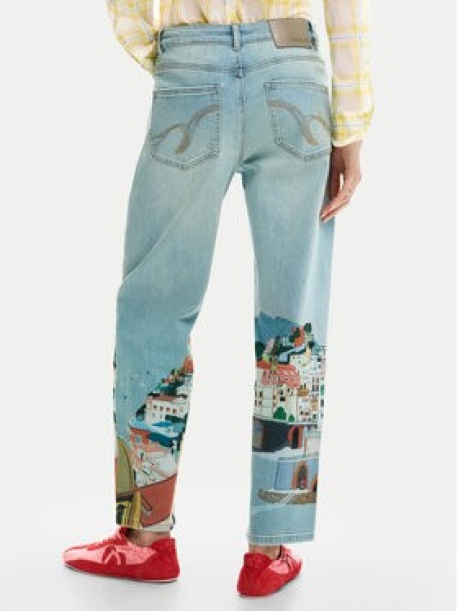 Desigual Jeansy Amalfi 26SWDD01 Kolorowy Tapered Fit
