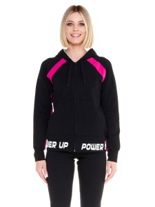 Bluza z bawełna z kaptur na co dzień na siłownię