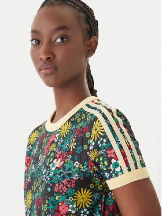 adidas T-Shirt Liberty London 3-Stripes KD5560 Kolorowy Regular Fit