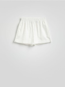 Lniane szorty - biały