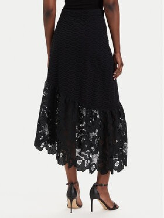 Guess Spódnica midi W6GD40 W1882 Czarny Regular Fit