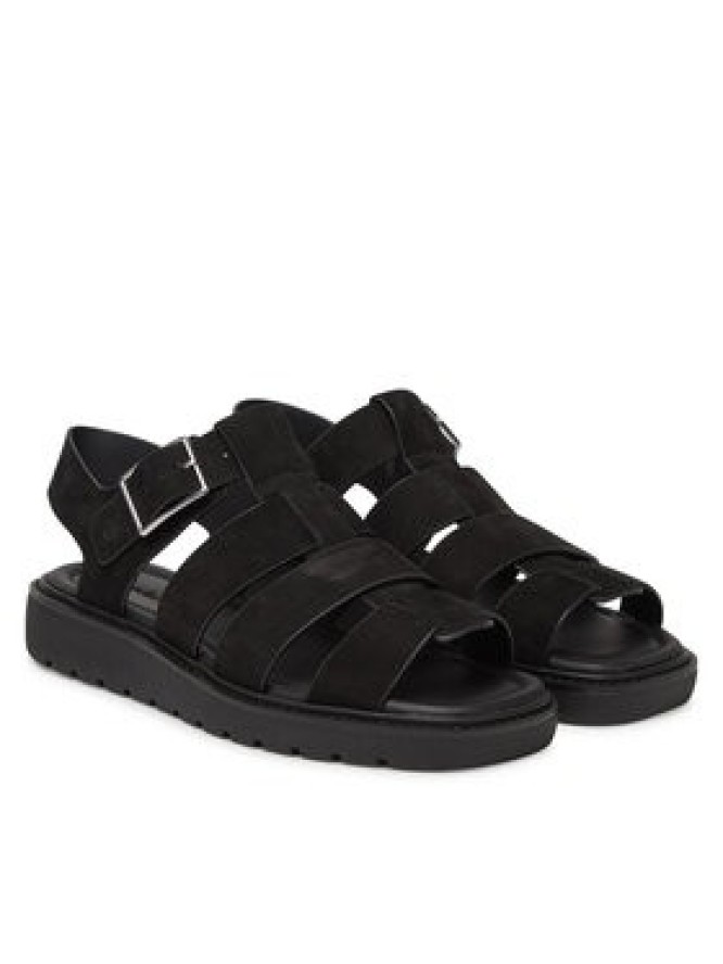 Calvin Klein Jeans Sandały Fisherman Hw Sandal Lth YW0YW01962 Czarny
