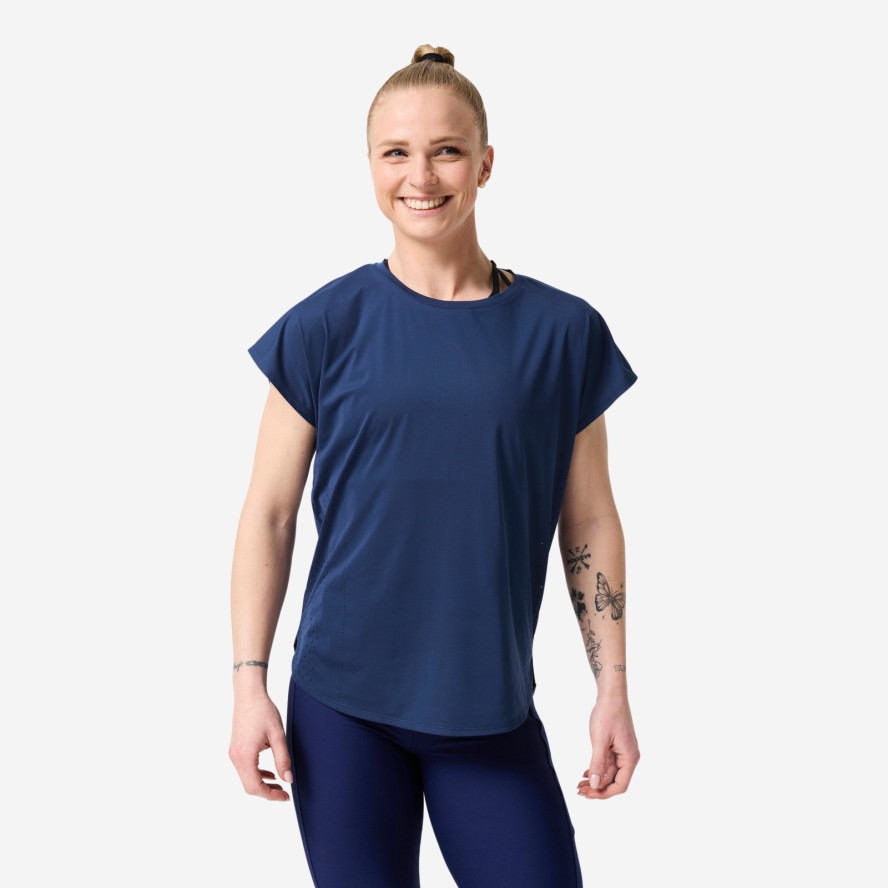 Koszulka fitness damska Domyos krótki rękaw