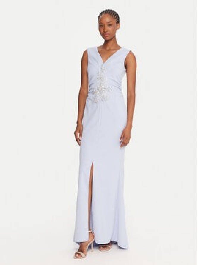 Rinascimento Sukienka wieczorowa CFC0123081003 Błękitny Regular Fit