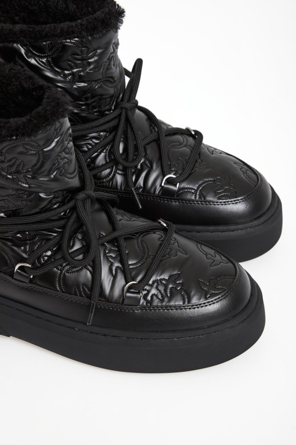 Śniegowce damskie skórzane Yoko 19 PINKO