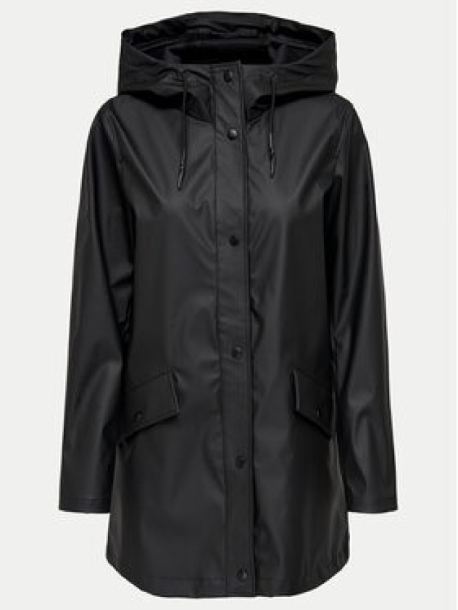 ONLY Kurtka przeciwdeszczowa Elisa 15261734 Czarny Regular Fit