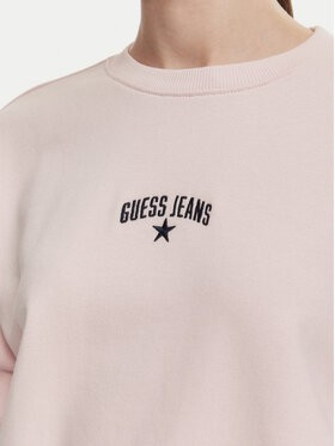 Guess Jeans Bluza W6YQ03 K3828 Różowy Regular Fit