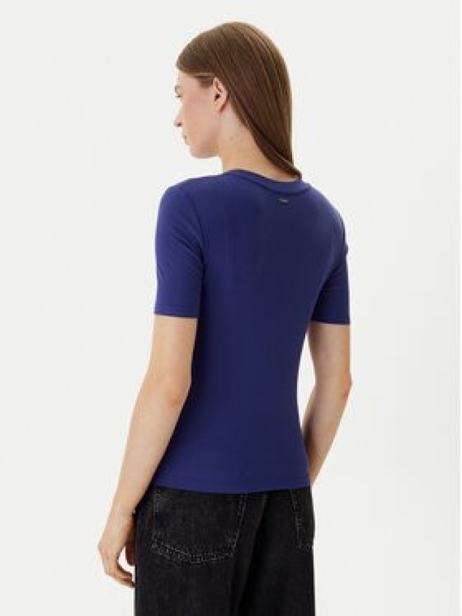 Calvin Klein T-Shirt LV044D246G Fioletowy Slim Fit